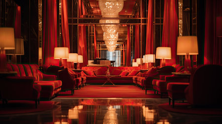 sophistication blurred red interiorの素材