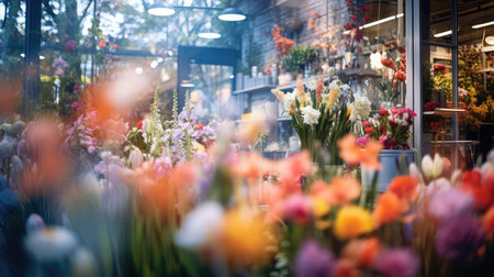 flower blurred vibrant interiorの素材