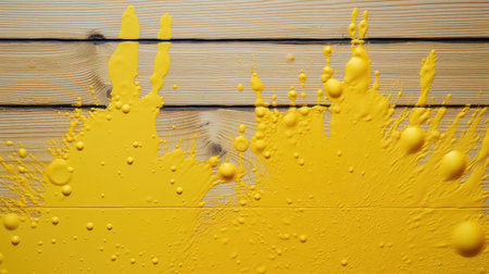 wooden yellow splatterの素材