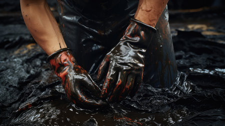 spill dirty oilの素材