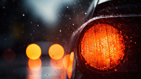 s car hazard lightの素材