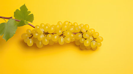 minimalist yellow grape backgroundの素材