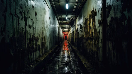 low dark corridorの素材