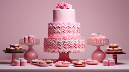 stunning pink chevronの素材