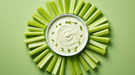 sticks top celery freshの素材