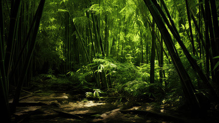 shadows bamboo rainforestの素材