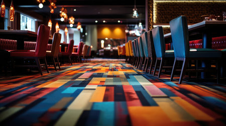 restaurant blurred carpet interiorの素材