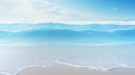 serene blue wave backgroundの素材