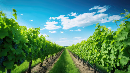 green wine grape backgroundの素材