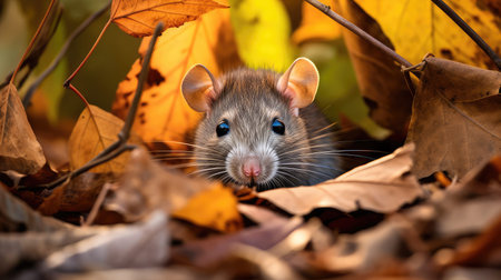 leaves rat brownの素材