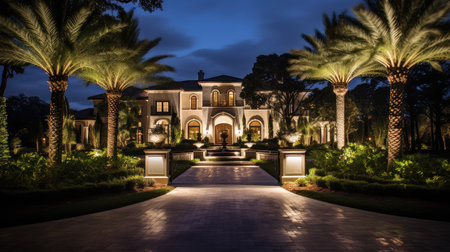 elegance landscape lighting houseの素材