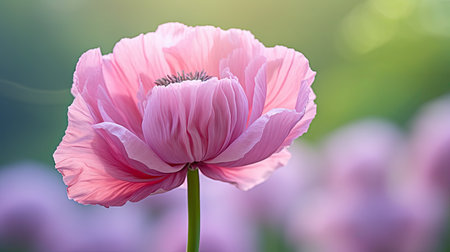 macro pink poppyの素材