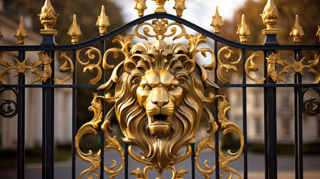 opulence golden lion headの素材