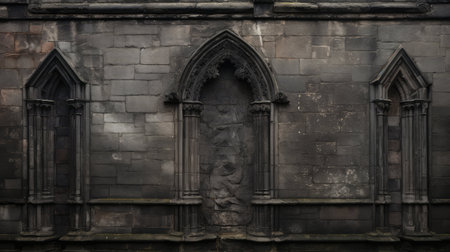 facade dark churchの素材