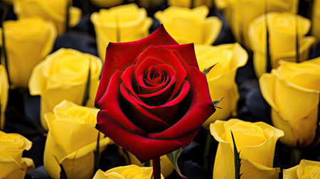 contrast red and yellowの素材