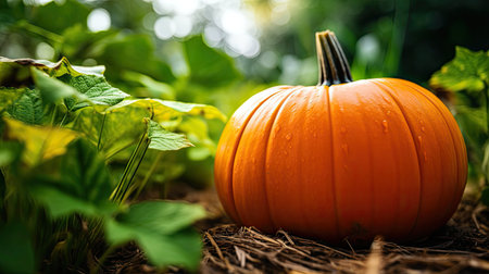 blurred closeup pumpkin backgroundの素材