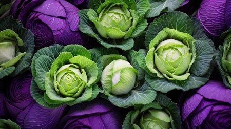 stall cabbage celery freshの素材