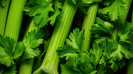 healthy green celery freshの素材