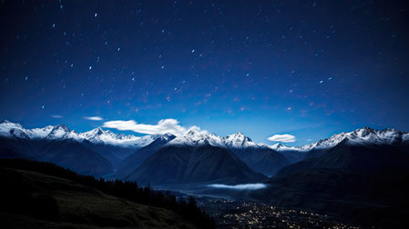 night mountains darkの素材