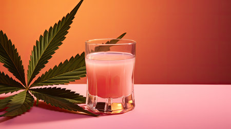elegant cannabis pinkの素材