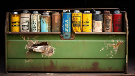 waste old batteriesの素材