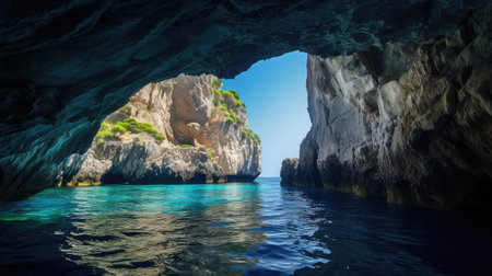 italy blue grottoの素材