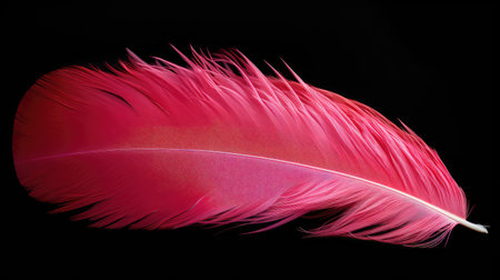 striking pink featherの素材