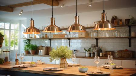 shades kitchen pendant lightsの素材