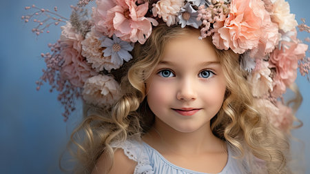 crown pastel flowersの素材