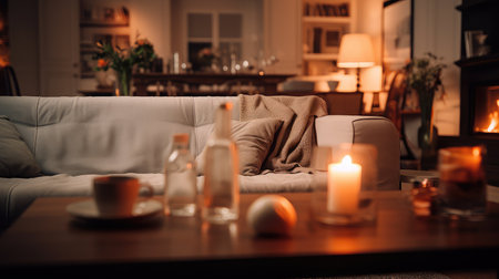 living blurred interior planの素材