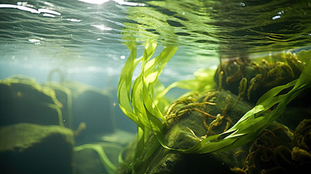 marine algae kelpの素材