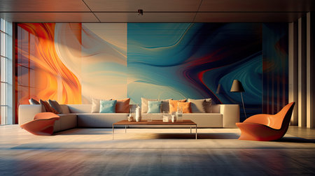 room blurred walls interiorの素材