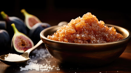 dessert brown sugar and figの素材