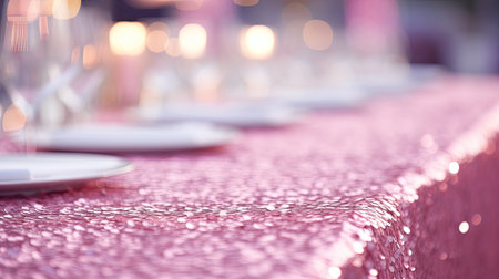 glamorous pink sequin fabricの素材