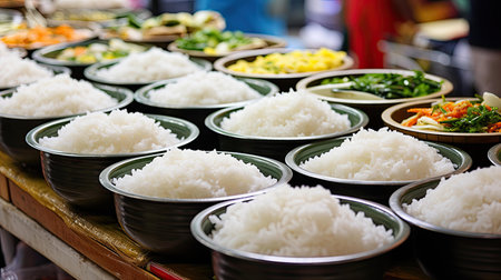 vendors asian rice whiteの素材