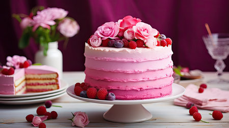 cake pink gradientの素材