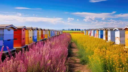 pollination beehive bee farmの素材