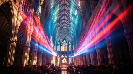 stained beams lightの素材