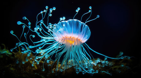 ocean light in the darkの素材