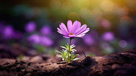 flower hope purpleの素材