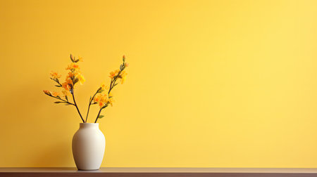 muted yellow paint backgroundの素材