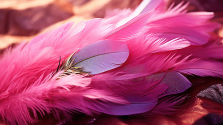 jewelry pink feathersの素材