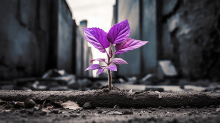 urban purple weedの素材