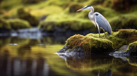 nature grey heronの素材