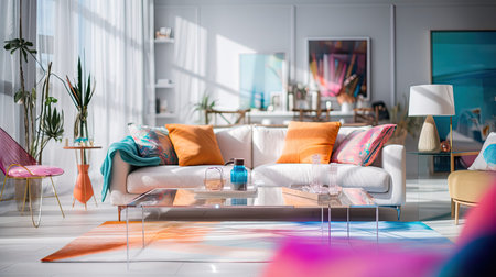 photograph blurred showcase interior real estateの素材