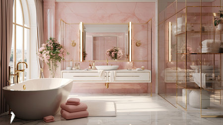 serene marble pink goldの素材