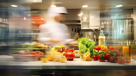 kitchen blurred interior contemporaryの素材