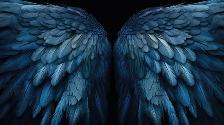 feathers blue angel wingsの素材