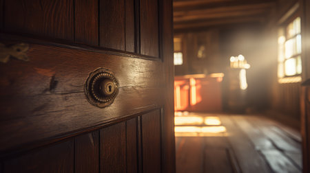 cottage blurred interior doorsの素材