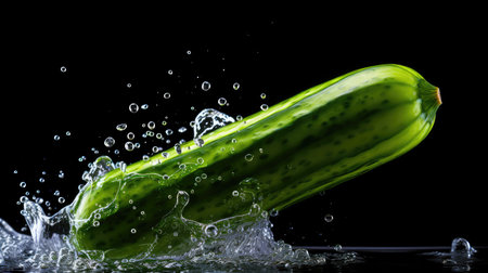 black ingredient cucumber backgroundの素材